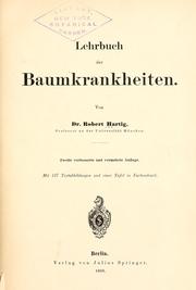 Cover of: Lehrbuch der Baumkrankheiten.