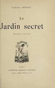 Cover of: Le jardin secret: [roman]