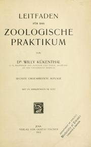 Cover of: Leitfaden für das zoologische Praktikum. by W. G. Kükenthal