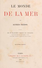 Cover of: monde de la mer ...