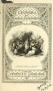 Cover of: Leonora. by Maria Edgeworth