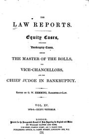 Cover of: The Law Reports