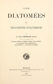 Les diatomées de travertins d' Auvergne