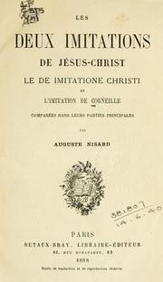 Les deux imitations de Jésus-Christ by Auguste Nisard