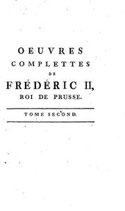 Cover of: Oeuvres complettes by Frederick