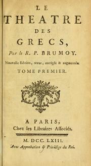 Cover of: theatre des grecs