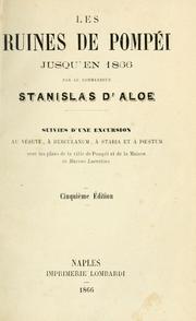 Cover of: ruines de Pompéi jusqu'en 1866: suivies d'une excursion au Vésuve, à Herculanum, à Stabia et à Pæstum