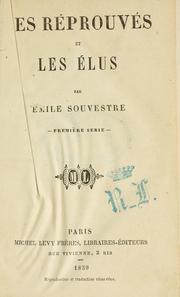 Cover of: Les réprouvés et les élus by Émile Souvestre