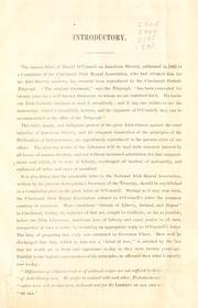 Cover of: Letter of Daniel O'Connell on American slavery.