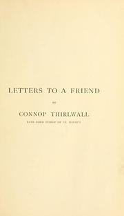 Cover of: Letters to a friend
