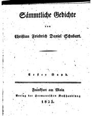 Cover of: Sämmtliche Gedichte