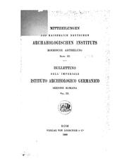 Cover of: Mitteilungen des Deutschen archaeologischen Instituts, Roemische Abteilung= by Deutsches Archäologisches Institut Römische Abteilung , Deutsches Archäologisches Institut , Römische Abteilung