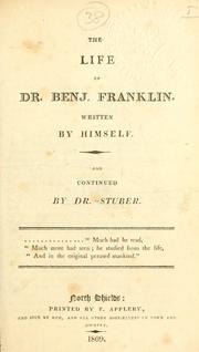 Cover of: The life of Dr. Benj. Franklin. by Benjamin Franklin