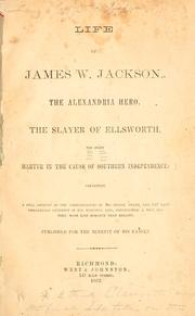 Cover of: Life of James W. Jackson