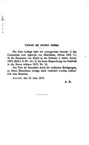 Cover of: Das Leben des Agricola von Tacitus by P. Cornelius Tacitus