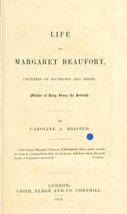 Life of Margaret Beaufort by Caroline Amelia Halsted