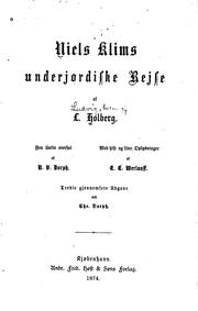 Cover of: Niels Klims underjordiske rejse by Ludvig Holberg, Erich Christian Werlauff