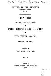 Cover of: Reports of Cases Ruled and Adjudged in the Several Courts of the United ...