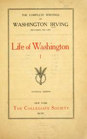 Cover of: Life of Washington. by Washington Irving