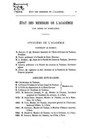Cover of: Mémoires de l'Académie des sciences, inscriptions et belles-lettres de Toulouse
