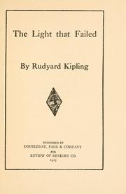 Cover of: The  light that failed