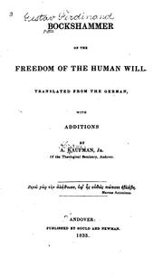 Cover of: Bockshammer: On the Freedom of the Human Will