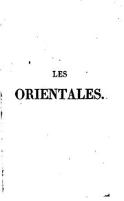 Cover of: Les orientales
