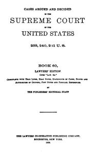 Cover of: United States Supreme Court Reports by United States. Supreme Court., Walter Malins Rose, Lawyers Co -operative Publishing Company, LEXIS Law Publishing