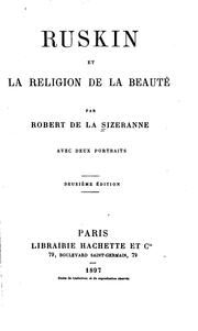 Cover of: Ruskin et la religion de la beauté by Robert De La Sizeranne