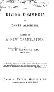 Cover of: The Divine Comedy by Dante Alighieri, Edward Hayes Plumptre