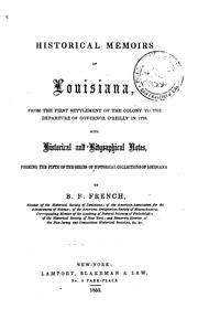 Cover of: Historical Collections of Louisiana: Embracing Translations of Many Rare and Valuable Documents ..
