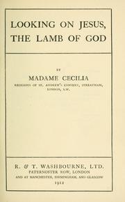 Cover of: Looking on Jesus by Cecilia Madame