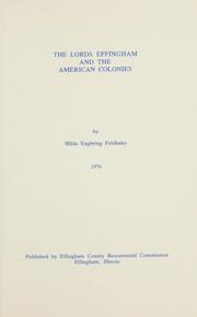 Cover of: The Lords Effingham and the American colonies by Hilda Engbring Feldhake