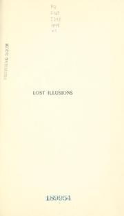 Cover of: Lost illusions by Honoré de Balzac