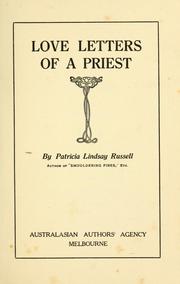 Cover of: Love letters of a priest