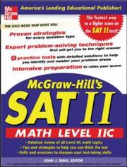 Cover of: McGraw-Hill's SAT Subject Test by John J. Diehl