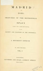 Cover of: Madrid in 1835 | Resident Officer