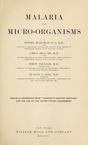 Cover of: Malaria and micro-organisms