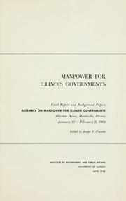 Cover of: Manpower for Illinois governments: final report and background papers.