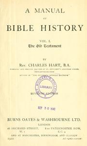 Cover of: Manual of Bible History
