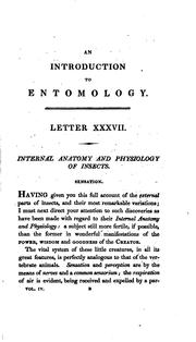 Cover of: An Introduction to Entomology by William Kirby , William Spence , Edward Oliver Essig