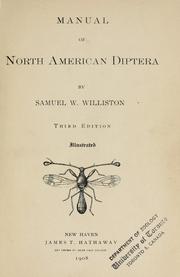 Cover of: Manual of North American Diptera