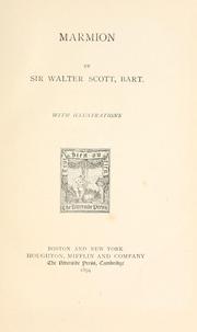 Cover of: Marmion. by Sir Walter Scott