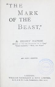 Cover of: The mark of the beast by Sydney Watson