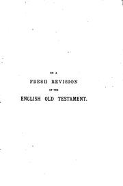 Cover of: On a Fresh Revision of the English Old Testament