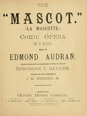 Mascotte by Edmond Audran