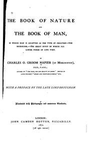 Cover of: The Book of Nature and the Book of Man: In which is Accepted as the Type of ...