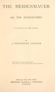Cover of: Heidenmauer by James Fenimore Cooper