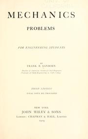 Cover of: Mechanics: problems for engineering students