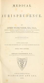 Medical jurisprudence by Alfred Swaine Taylor